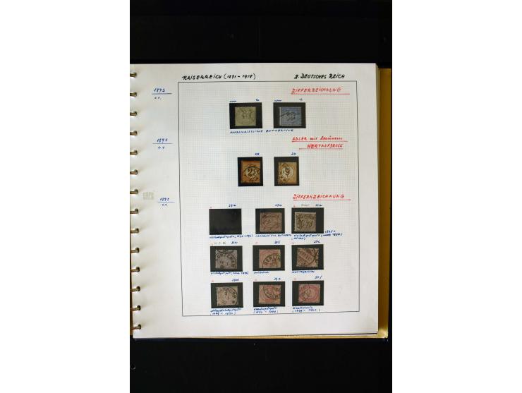 1872/1932, postfrische, ungebrauchte und gestempelte reichhaltige Sammlung in 2 Alben, oft doppelt gesammelt mit vielen besse