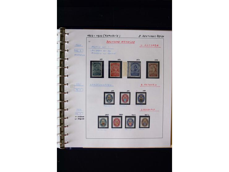 1872/1932, postfrische, ungebrauchte und gestempelte reichhaltige Sammlung in 2 Alben, oft doppelt gesammelt mit vielen besse