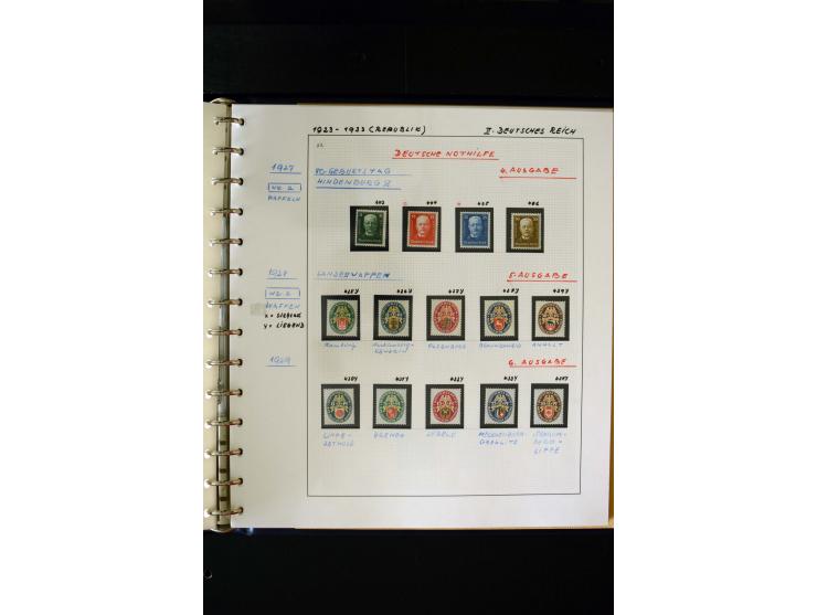 1872/1932, postfrische, ungebrauchte und gestempelte reichhaltige Sammlung in 2 Alben, oft doppelt gesammelt mit vielen besse