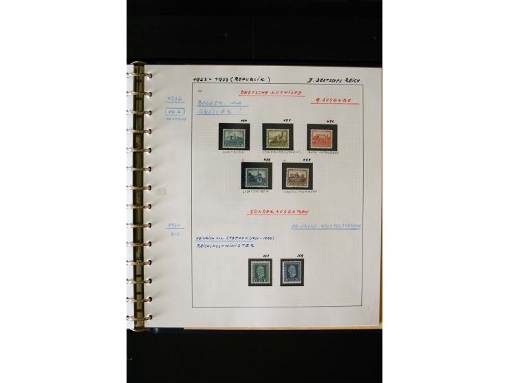 1872/1932, postfrische, ungebrauchte und gestempelte reichhaltige Sammlung in 2 Alben, oft doppelt gesammelt mit vielen besse