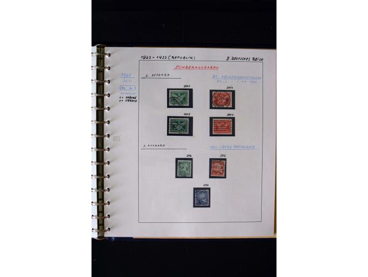 1872/1932, postfrische, ungebrauchte und gestempelte reichhaltige Sammlung in 2 Alben, oft doppelt gesammelt mit vielen besse