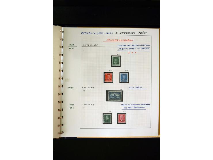 1872/1932, postfrische, ungebrauchte und gestempelte reichhaltige Sammlung in 2 Alben, oft doppelt gesammelt mit vielen besse
