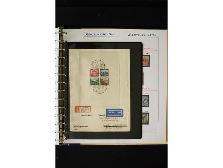 1872/1932, postfrische, ungebrauchte und gestempelte reichhaltige Sammlung in 2 Alben, oft doppelt gesammelt mit vielen besse