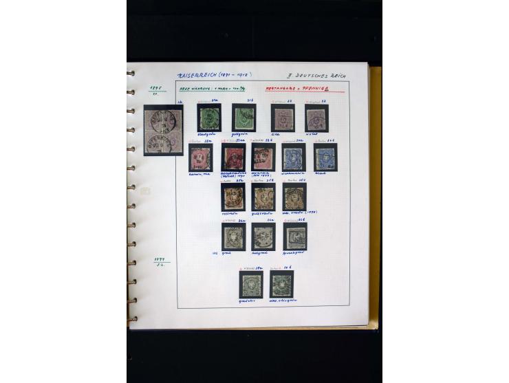 1872/1932, postfrische, ungebrauchte und gestempelte reichhaltige Sammlung in 2 Alben, oft doppelt gesammelt mit vielen besse