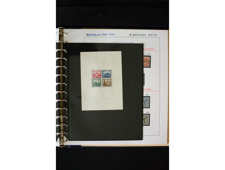 1872/1932, postfrische, ungebrauchte und gestempelte reichhaltige Sammlung in 2 Alben, oft doppelt gesammelt mit vielen besse