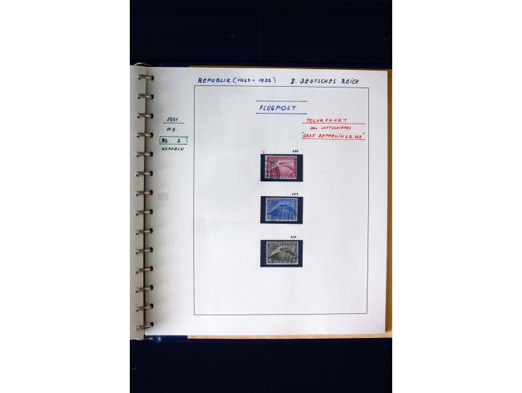 1872/1932, postfrische, ungebrauchte und gestempelte reichhaltige Sammlung in 2 Alben, oft doppelt gesammelt mit vielen besse