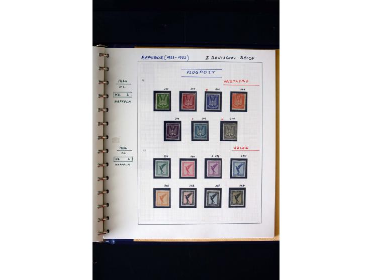 1872/1932, postfrische, ungebrauchte und gestempelte reichhaltige Sammlung in 2 Alben, oft doppelt gesammelt mit vielen besse