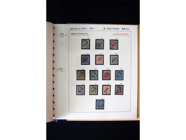 1872/1932, postfrische, ungebrauchte und gestempelte reichhaltige Sammlung in 2 Alben, oft doppelt gesammelt mit vielen besse