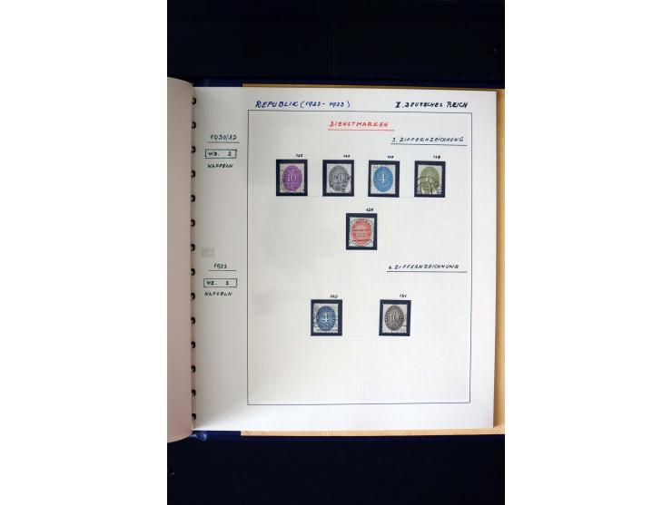 1872/1932, postfrische, ungebrauchte und gestempelte reichhaltige Sammlung in 2 Alben, oft doppelt gesammelt mit vielen besse