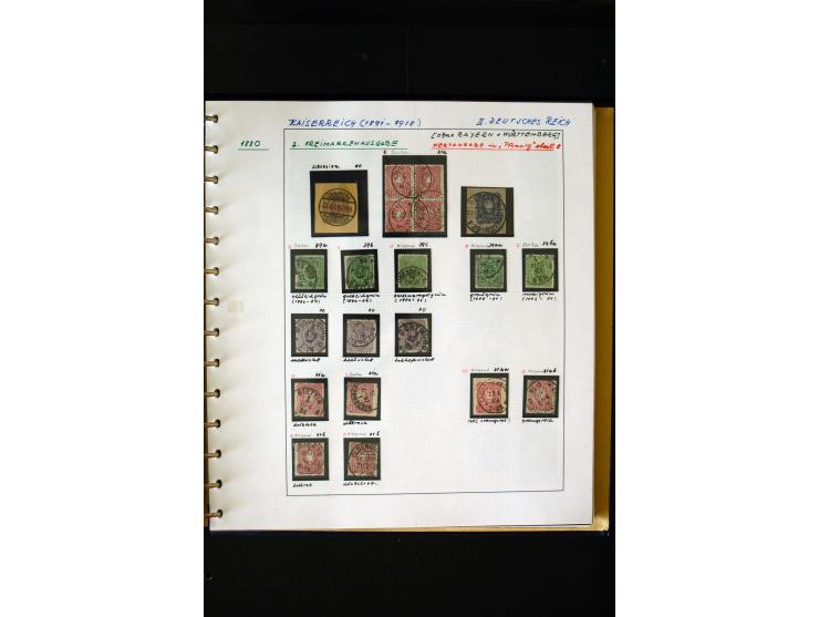 1872/1932, postfrische, ungebrauchte und gestempelte reichhaltige Sammlung in 2 Alben, oft doppelt gesammelt mit vielen besse