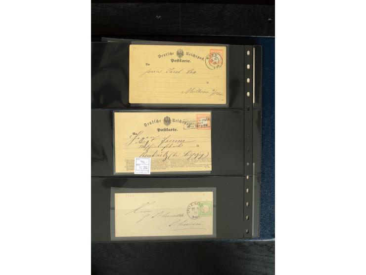 1872/75, Brustschild-Spezialsammlung mit ca. 165 Einzelmarken/Briefstücken und ca. 40 Briefen/Karten, dabei Mi.-Nr. 24, 28, 2