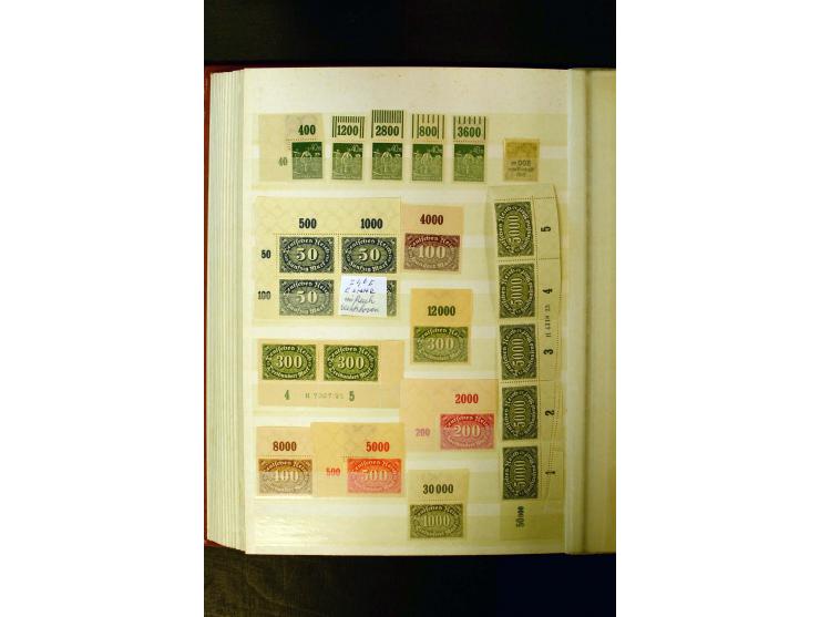 1872/1945, 2 Steckbücher voll mit oft besserem Material ab Brustschild bis Zusammendrucke III. Reich, dabei viel Pfennige bis