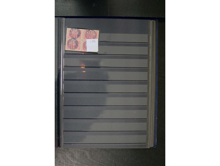 1872/1945, 2 Steckbücher voll mit oft besserem Material ab Brustschild bis Zusammendrucke III. Reich, dabei viel Pfennige bis
