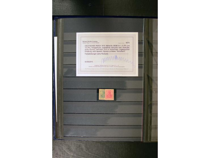 1872/1945, 2 Steckbücher voll mit oft besserem Material ab Brustschild bis Zusammendrucke III. Reich, dabei viel Pfennige bis