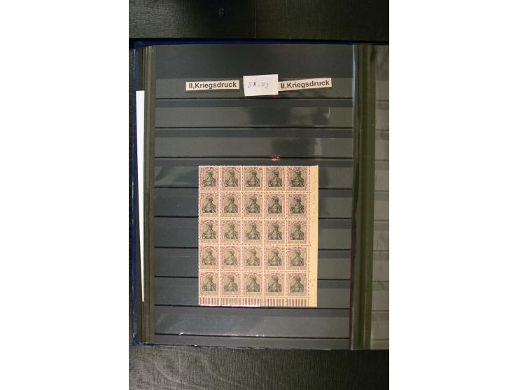 1872/1945, 2 Steckbücher voll mit oft besserem Material ab Brustschild bis Zusammendrucke III. Reich, dabei viel Pfennige bis