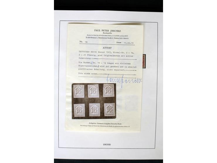 1872/1945, postfrische und etwas ungebrauchte Sammlung mit u.a. Bl.1, 3 etc.