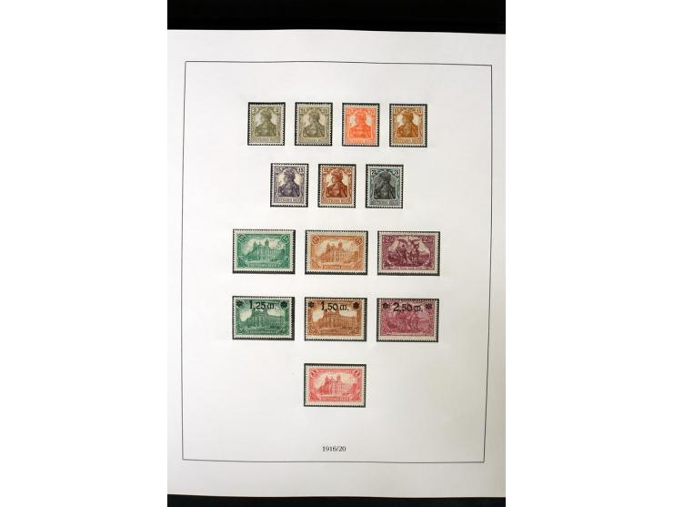 1872/1945, postfrische und etwas ungebrauchte Sammlung mit u.a. Bl.1, 3 etc.