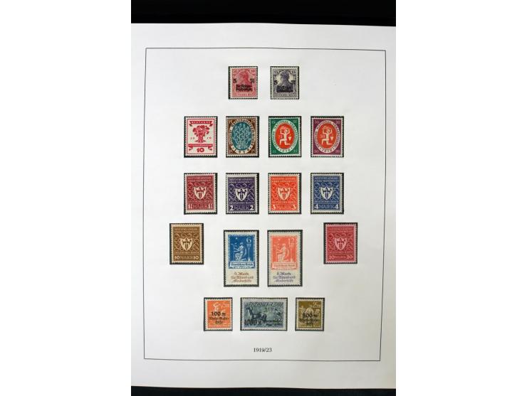 1872/1945, postfrische und etwas ungebrauchte Sammlung mit u.a. Bl.1, 3 etc.