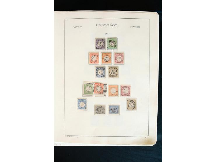 1872/1945, postfrische, ungebrauchte und gestempelte Sammlung mit u.a. Mi.-Nr. 66 (3), 438-39 (2), 456-58, 496-98, Bl.1, 2 et