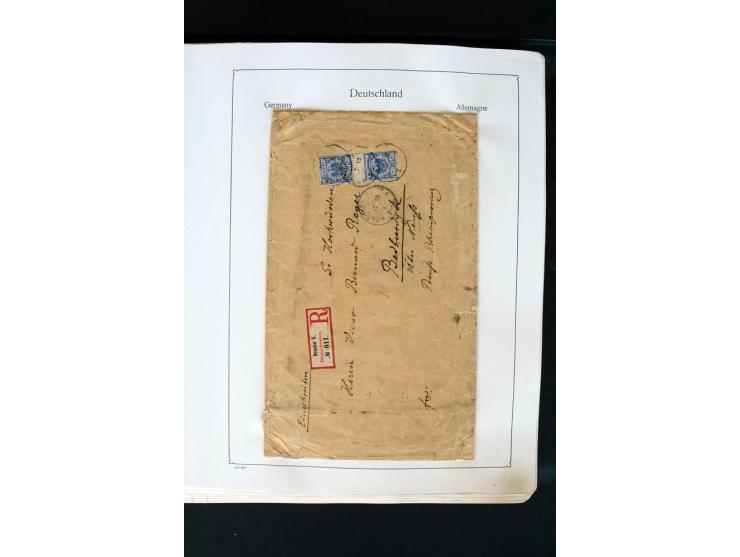 1872/1945, postfrische, ungebrauchte und gestempelte Sammlung mit u.a. Mi.-Nr. 66 (3), 438-39 (2), 456-58, 496-98, Bl.1, 2 et