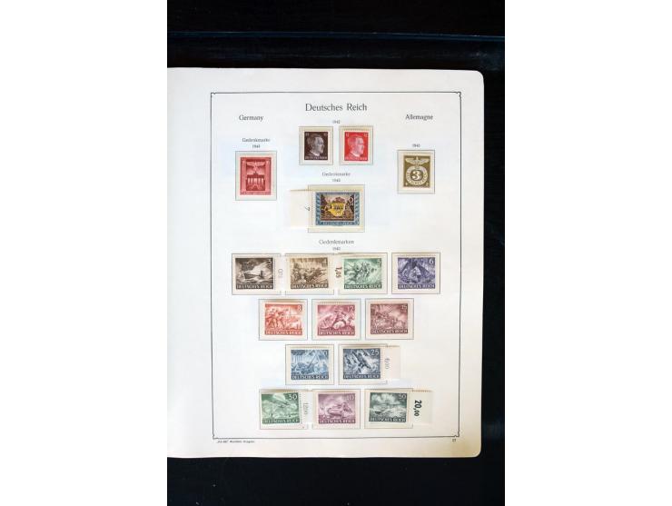 1872/1945, postfrische, ungebrauchte und gestempelte Sammlung mit u.a. Mi.-Nr. 66 (3), 438-39 (2), 456-58, 496-98, Bl.1, 2 et