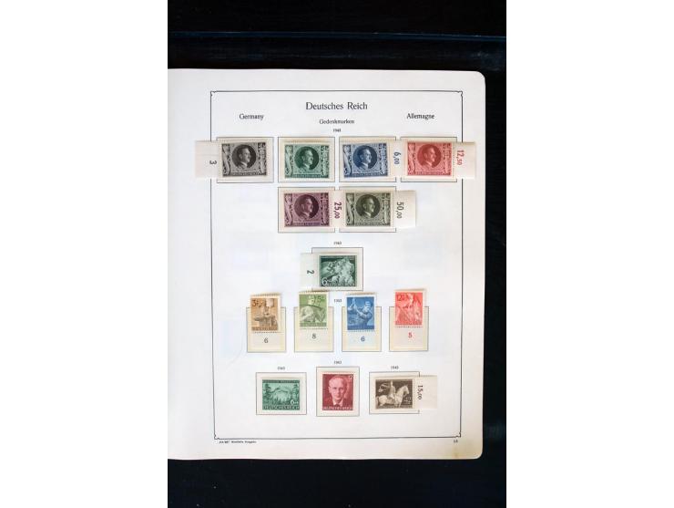 1872/1945, postfrische, ungebrauchte und gestempelte Sammlung mit u.a. Mi.-Nr. 66 (3), 438-39 (2), 456-58, 496-98, Bl.1, 2 et
