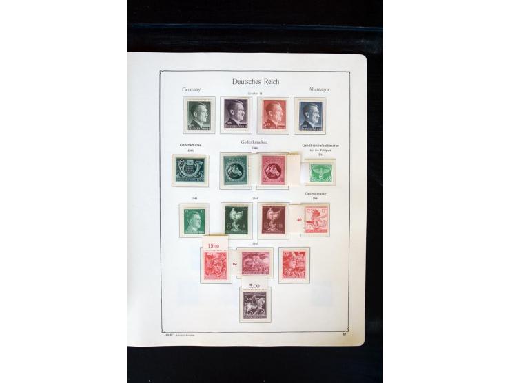 1872/1945, postfrische, ungebrauchte und gestempelte Sammlung mit u.a. Mi.-Nr. 66 (3), 438-39 (2), 456-58, 496-98, Bl.1, 2 et