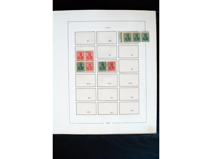 1872/1945, postfrische, ungebrauchte und gestempelte Sammlung mit u.a. Mi.-Nr. 66 (3), 438-39 (2), 456-58, 496-98, Bl.1, 2 et