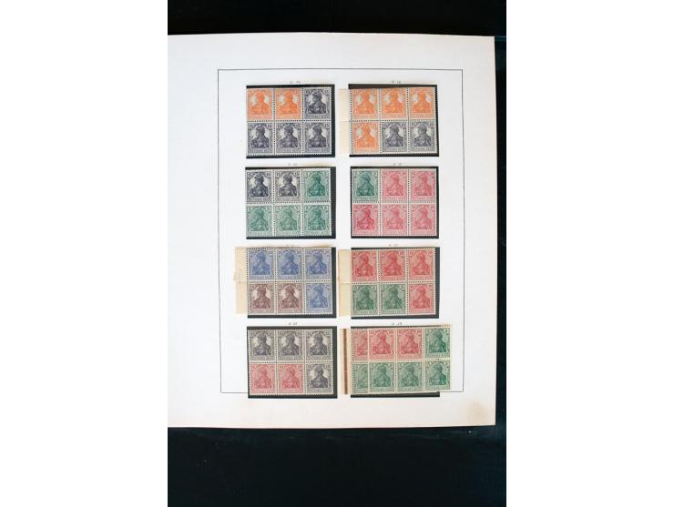 1872/1945, postfrische, ungebrauchte und gestempelte Sammlung mit u.a. Mi.-Nr. 66 (3), 438-39 (2), 456-58, 496-98, Bl.1, 2 et