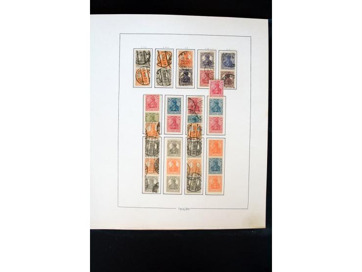 1872/1945, postfrische, ungebrauchte und gestempelte Sammlung mit u.a. Mi.-Nr. 66 (3), 438-39 (2), 456-58, 496-98, Bl.1, 2 et