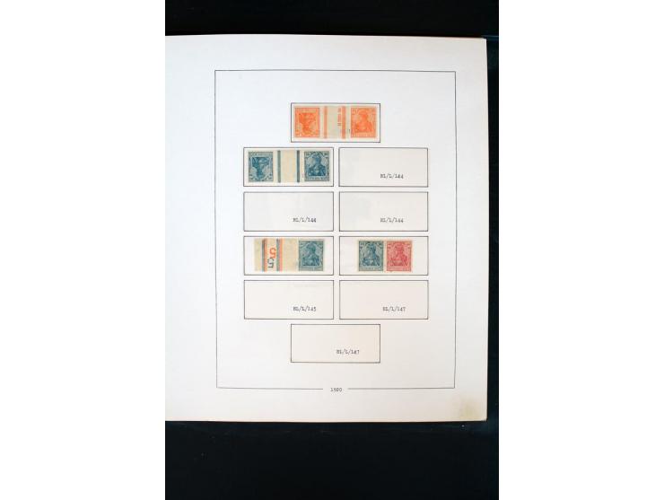 1872/1945, postfrische, ungebrauchte und gestempelte Sammlung mit u.a. Mi.-Nr. 66 (3), 438-39 (2), 456-58, 496-98, Bl.1, 2 et