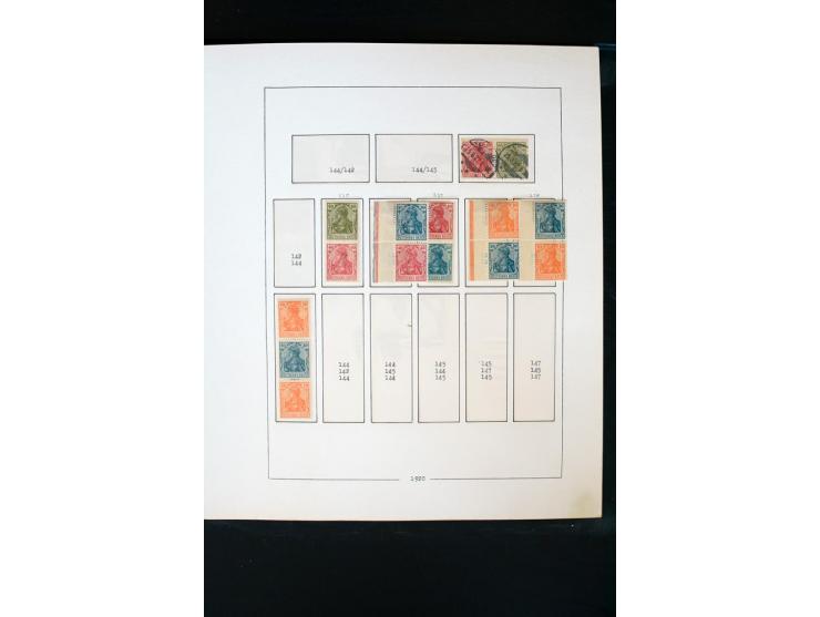 1872/1945, postfrische, ungebrauchte und gestempelte Sammlung mit u.a. Mi.-Nr. 66 (3), 438-39 (2), 456-58, 496-98, Bl.1, 2 et