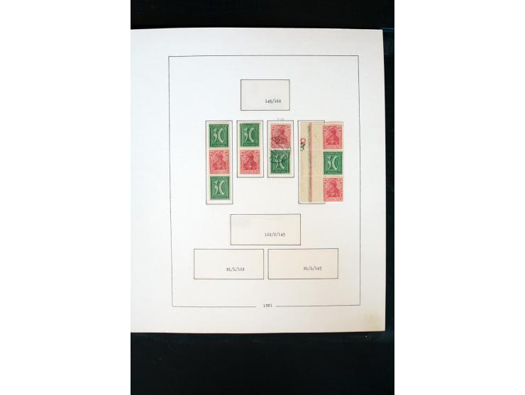 1872/1945, postfrische, ungebrauchte und gestempelte Sammlung mit u.a. Mi.-Nr. 66 (3), 438-39 (2), 456-58, 496-98, Bl.1, 2 et