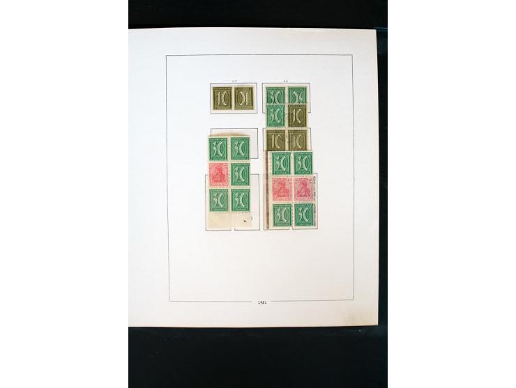 1872/1945, postfrische, ungebrauchte und gestempelte Sammlung mit u.a. Mi.-Nr. 66 (3), 438-39 (2), 456-58, 496-98, Bl.1, 2 et