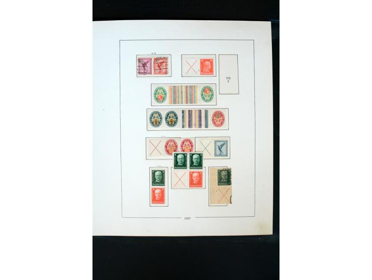 1872/1945, postfrische, ungebrauchte und gestempelte Sammlung mit u.a. Mi.-Nr. 66 (3), 438-39 (2), 456-58, 496-98, Bl.1, 2 et