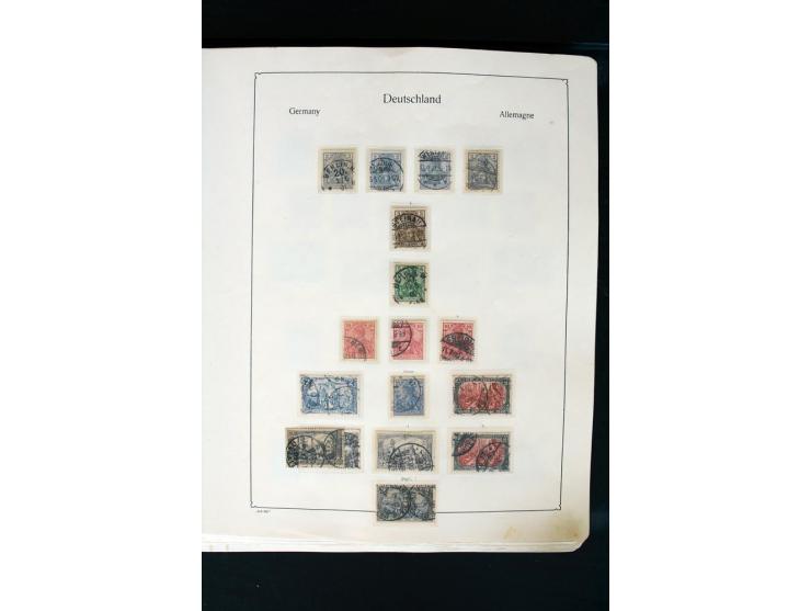 1872/1945, postfrische, ungebrauchte und gestempelte Sammlung mit u.a. Mi.-Nr. 66 (3), 438-39 (2), 456-58, 496-98, Bl.1, 2 et