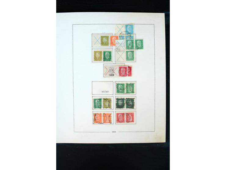 1872/1945, postfrische, ungebrauchte und gestempelte Sammlung mit u.a. Mi.-Nr. 66 (3), 438-39 (2), 456-58, 496-98, Bl.1, 2 et