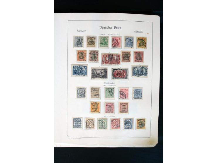 1872/1945, postfrische, ungebrauchte und gestempelte Sammlung mit u.a. Mi.-Nr. 66 (3), 438-39 (2), 456-58, 496-98, Bl.1, 2 et
