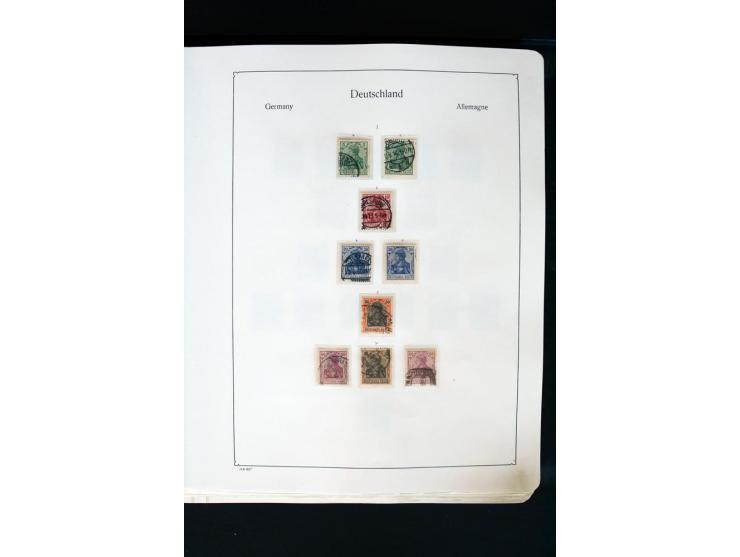 1872/1945, postfrische, ungebrauchte und gestempelte Sammlung mit u.a. Mi.-Nr. 66 (3), 438-39 (2), 456-58, 496-98, Bl.1, 2 et