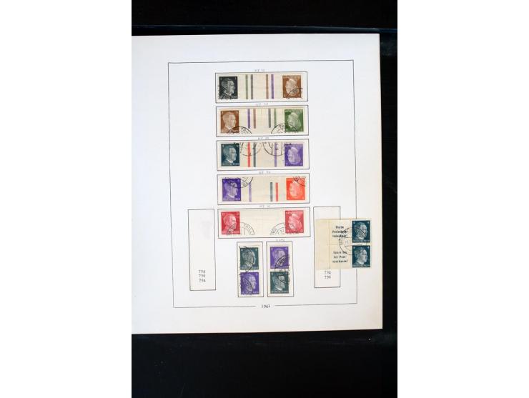 1872/1945, postfrische, ungebrauchte und gestempelte Sammlung mit u.a. Mi.-Nr. 66 (3), 438-39 (2), 456-58, 496-98, Bl.1, 2 et