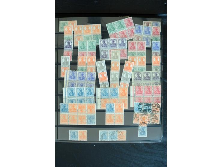 1872/1945, postfrische, ungebrauchte und gestempelte Sammlung mit u.a. Mi.-Nr. 66 (3), 438-39 (2), 456-58, 496-98, Bl.1, 2 et