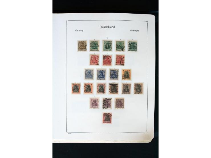 1872/1945, postfrische, ungebrauchte und gestempelte Sammlung mit u.a. Mi.-Nr. 66 (3), 438-39 (2), 456-58, 496-98, Bl.1, 2 et