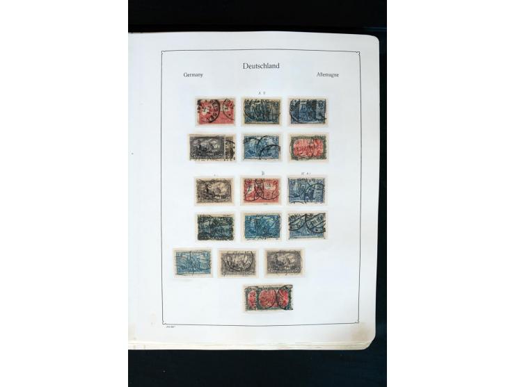 1872/1945, postfrische, ungebrauchte und gestempelte Sammlung mit u.a. Mi.-Nr. 66 (3), 438-39 (2), 456-58, 496-98, Bl.1, 2 et