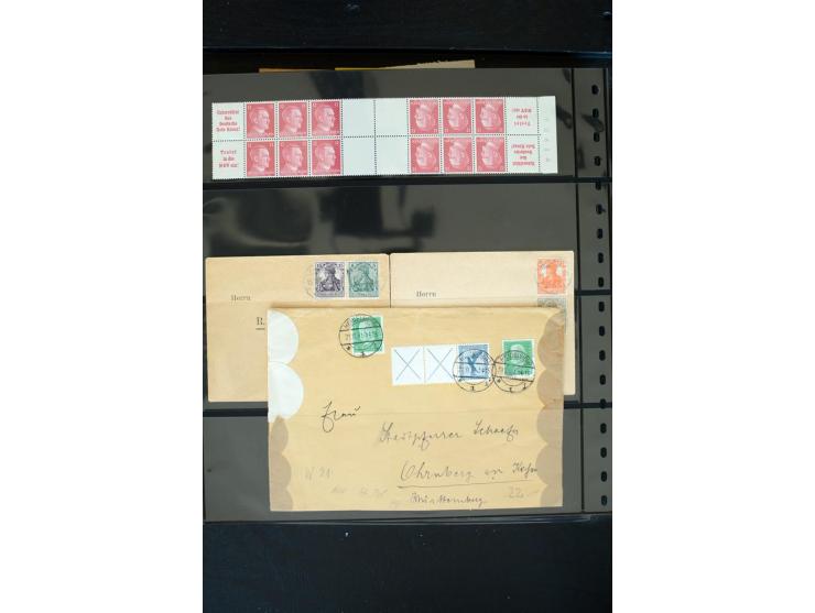 1872/1945, postfrische, ungebrauchte und gestempelte Sammlung mit u.a. Mi.-Nr. 66 (3), 438-39 (2), 456-58, 496-98, Bl.1, 2 et