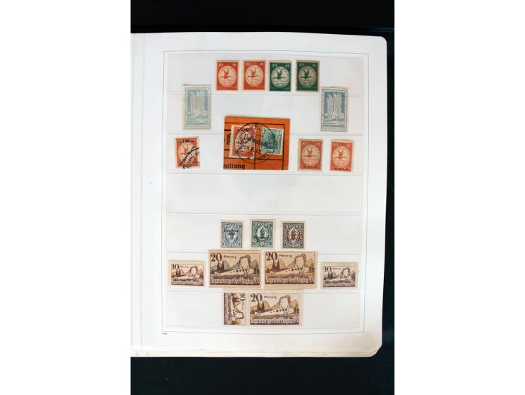 1872/1945, postfrische, ungebrauchte und gestempelte Sammlung mit u.a. Mi.-Nr. 66 (3), 438-39 (2), 456-58, 496-98, Bl.1, 2 et
