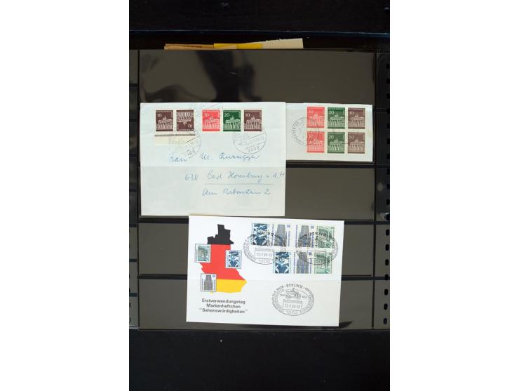 1872/1945, postfrische, ungebrauchte und gestempelte Sammlung mit u.a. Mi.-Nr. 66 (3), 438-39 (2), 456-58, 496-98, Bl.1, 2 et