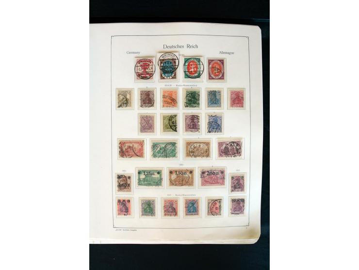 1872/1945, postfrische, ungebrauchte und gestempelte Sammlung mit u.a. Mi.-Nr. 66 (3), 438-39 (2), 456-58, 496-98, Bl.1, 2 et