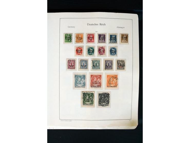 1872/1945, postfrische, ungebrauchte und gestempelte Sammlung mit u.a. Mi.-Nr. 66 (3), 438-39 (2), 456-58, 496-98, Bl.1, 2 et