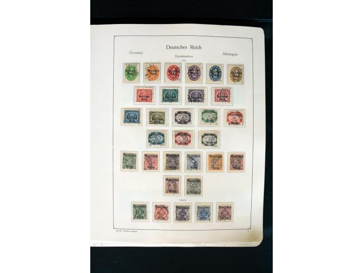 1872/1945, postfrische, ungebrauchte und gestempelte Sammlung mit u.a. Mi.-Nr. 66 (3), 438-39 (2), 456-58, 496-98, Bl.1, 2 et