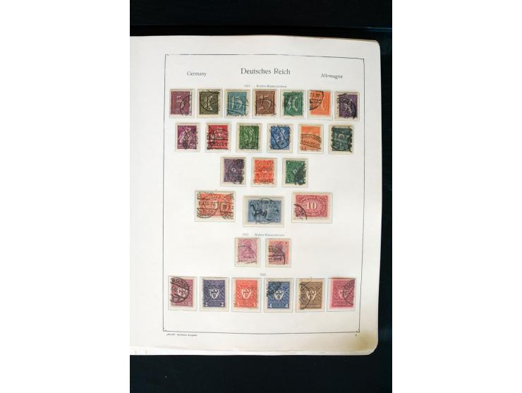 1872/1945, postfrische, ungebrauchte und gestempelte Sammlung mit u.a. Mi.-Nr. 66 (3), 438-39 (2), 456-58, 496-98, Bl.1, 2 et